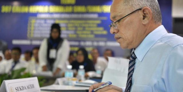 Presentasi 307 guru calon kepala sekolah SMA, SMK dan SLB di hadapan Sekda Aceh (30/12)