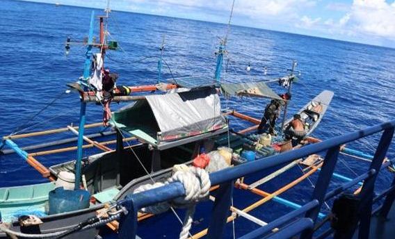 KKP dalam hal ini Ditjen PSDKP berhasil menangkap kapal asing ilegal berbendera Filipina (Foto: Ist)